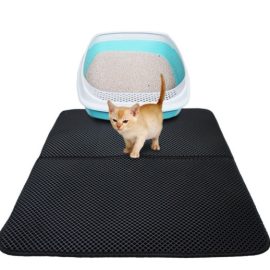 Waterproof Pet Cat Litter Mat EVA Double Layer Cat Litter Trapping Pet Litter Cat Mat Clean Pad Products For Cats Accessories