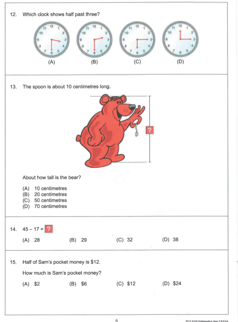 Icas past papers nz year 3 mathematics spelling english science