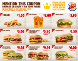 Burger King July Coupon