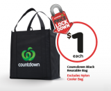 Grab a black reusable bag for $1