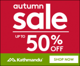 Autumn Sale: Shop Up to 50% Off Kathmandu