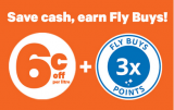 Fly Buys – Save on fuel and earn triple points