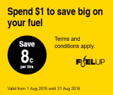 FuelUp – Save 8 cents per litre on fuel