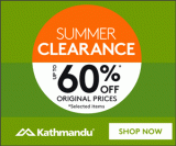 Kathmandu – Summer Clearance Up to 60% OFF