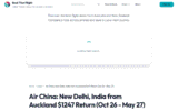 Fly to New Delhi from Auckland for Just $1247 Return!