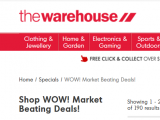 The Warehouse – Free Shipping Code